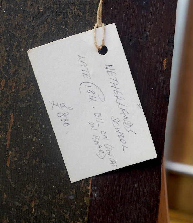 Dutch School, late 18th / early 19th century, A portrait of a musician playing a mandolin